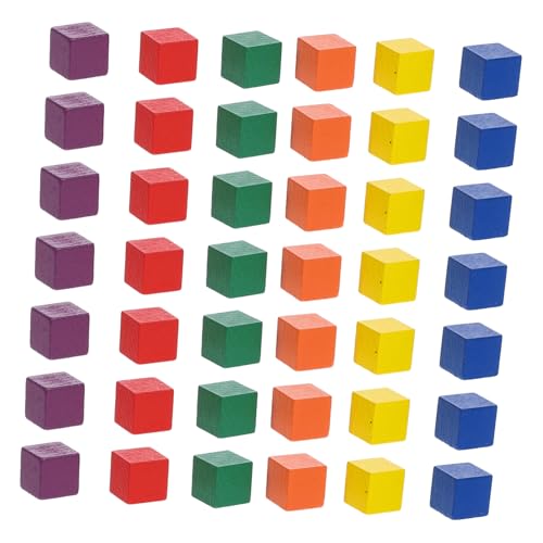 NUOBESTY 100 Stück Bunte Holzbausteine DIY Quadratische Holzwürfel für Kreative Bastelprojekte Sicher für Dekorieren NUOBESTY 100 Stück Bunte Holzbausteine DIY Quadratische Holzwürfel für Kreative Bastelprojekte Sicher für Dekorieren von NUOBESTY