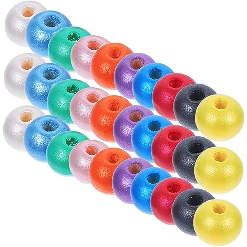 NUOBESTY 100 Stück Bunte Holzperlen für Diy Projekte Vielseitige Holzperlen für und Girlanden für Schmuckherstellung und Kreative Bastelideen NUOBESTY 100 Stück Bunte Holzperlen für Diy Projekte Vielseitige Holzperlen für und Girlanden für Schmuckherstellung und Kreative Bastelideen von NUOBESTY