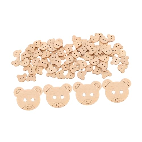 NUOBESTY 100 Stück Diy Bastelbedarf Unbehandeltem Holz Dekorative Knöpfe für Scrapbooking und Nähprojekte für Kinderbekleidung und Kreative Handarbeiten NUOBESTY 100 Stück Diy Bastelbedarf Unbehandeltem Holz Dekorative Knöpfe für Scrapbooking und Nähprojekte für Kinderbekleidung und Kreative Handarbeiten von NUOBESTY