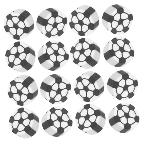 NUOBESTY 100 Stück Fußball-polymer Clay Perlen Lose Bastelperlen für Schmuckherstellung Langlebige DIY Armband Ketten Charms Vielseitige Handgefertigte Bastelmaterialien von NUOBESTY