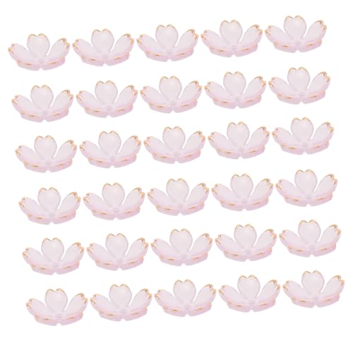 NUOBESTY 100 Stück Große Kirschblüten Blütenblatt Perlen mit Goldrand Mini Dekorative Spacer Perlen für Diy Schmuck Haarschmuck Schlüsselanhänger und Bastelprojekte Sanftem Rosa NUOBESTY 100 Stück Große Kirschblüten Blütenblatt Perlen mit Goldrand Mini Dekorative Spacer Perlen für Diy Schmuck Haarschmuck Schlüsselanhänger und Bastelprojekte Sanftem Rosa von NUOBESTY