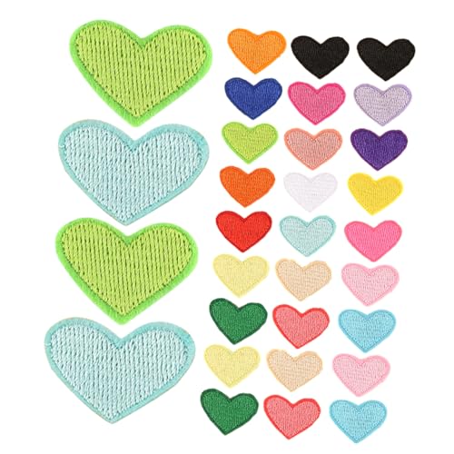 NUOBESTY 100 Stück Herzförmige Bestickte Bügelflicken Bunte DIY Applikationen Zum Aufbügeln Für Kleidung Jacken Rucksäcke Schuhe Strapazierfähige Reparatur und Dekorationspatches NUOBESTY 100 Stück Herzförmige Bestickte Bügelflicken Bunte DIY Applikationen Zum Aufbügeln Für Kleidung Jacken Rucksäcke Schuhe Strapazierfähige Reparatur und Dekorationspatches von NUOBESTY
