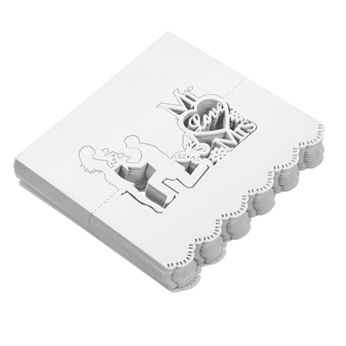 NUOBESTY 100 Stück Hochzeit Tischkarten aus Papier Faltbare Namens und Nummernplatzkarten Einfach Beschreibbar Platzsparend Geeignet für Hochzeitsfeiern Bankette und Veranstaltungen von NUOBESTY