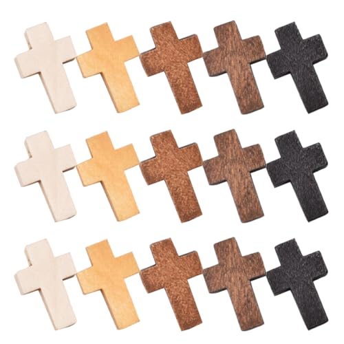 NUOBESTY 100 Stück Holz Kreuze für Bastelarbeiten Dekorative Holz Kreuze für Garten Zuhause Farben für Feste Diy Projekte und NUOBESTY 100 Stück Holz Kreuze für Bastelarbeiten Dekorative Holz Kreuze für Garten Zuhause Farben für Feste Diy Projekte und von NUOBESTY