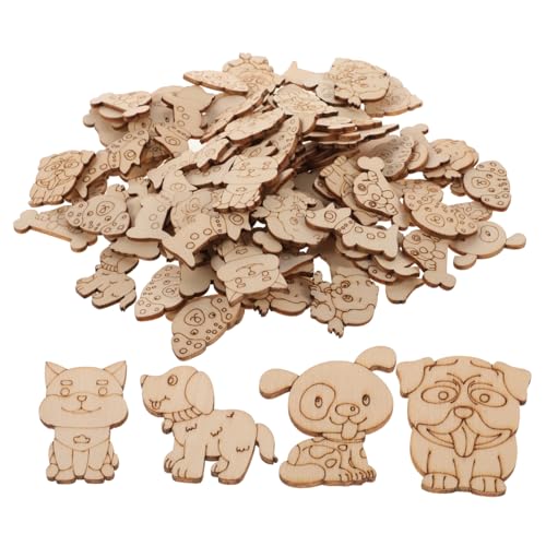NUOBESTY 100 Stück Holzfiguren Tiere DIY Bastelset Unbearbeitete Holzscheiben für Kinderparty Dekorationen Kreative Streudeko und Malmaterial NUOBESTY 100 Stück Holzfiguren Tiere DIY Bastelset Unbearbeitete Holzscheiben für Kinderparty Dekorationen Kreative Streudeko und Malmaterial von NUOBESTY
