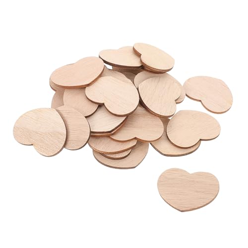 NUOBESTY 100 Stück Holzherzen Zum Basteln: Rustikale Herzförmige Ornamente, Unbehandelte Holzscheiben, Stück Für Selbstgemachte Hochzeitsgästebuchanhänger, Valentinstagsdekoration NUOBESTY 100 Stück Holzherzen Zum Basteln: Rustikale Herzförmige Ornamente, Unbehandelte Holzscheiben, Stück Für Selbstgemachte Hochzeitsgästebuchanhänger, Valentinstagsdekoration von NUOBESTY