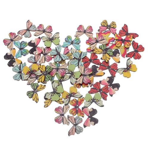 NUOBESTY 100 Stück Holzknöpfe Schmetterlingsförmige Langlebige Holzknöpfe zum Nähen Basteln DIY Projekte für Kleidung Scrapbooking Handgefertigte Dekoration NUOBESTY 100 Stück Holzknöpfe Schmetterlingsförmige Langlebige Holzknöpfe zum Nähen Basteln DIY Projekte für Kleidung Scrapbooking Handgefertigte Dekoration von NUOBESTY