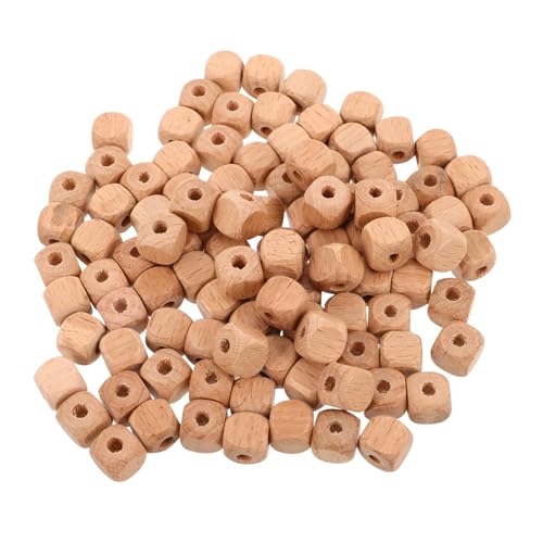 NUOBESTY 100 Stück Natürliche Unbearbeitete Holzperlen Quadratische Würfel Mit Abgerundeten Ecken Große DIY Schmuckherstellung Bastelperlen Für Armbänder Halsketten Und Dekoration NUOBESTY 100 Stück Natürliche Unbearbeitete Holzperlen Quadratische Würfel Mit Abgerundeten Ecken Große DIY Schmuckherstellung Bastelperlen Für Armbänder Halsketten Und Dekoration von NUOBESTY