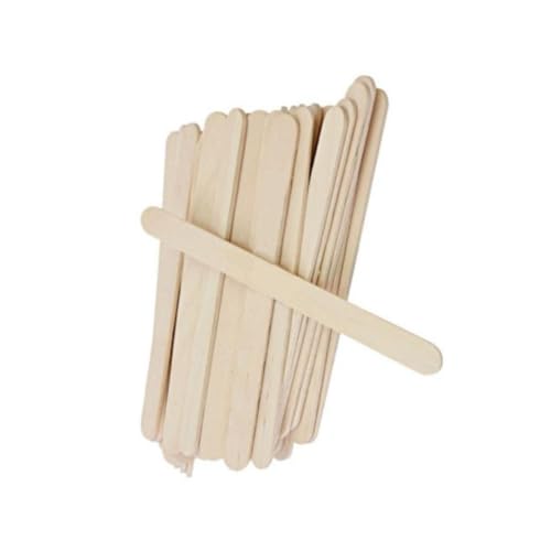NUOBESTY 100 Stück Naturfarbene Holzstäbchen Saubere Splintfreie Holz Craft Sticks für DIY Basteln für Schule Party und Gruppenaktivitäten NUOBESTY 100 Stück Naturfarbene Holzstäbchen Saubere Splintfreie Holz Craft Sticks für DIY Basteln für Schule Party und Gruppenaktivitäten von NUOBESTY