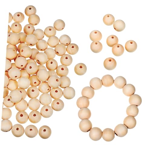 NUOBESTY 100 Stück Naturholzperlen Diy Holzperlen mit Loch Spacer Perlen für Schmuckherstellung und Bastelprojekte NUOBESTY 100 Stück Naturholzperlen Diy Holzperlen mit Loch Spacer Perlen für Schmuckherstellung und Bastelprojekte von NUOBESTY