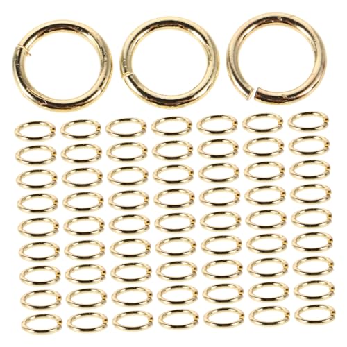 NUOBESTY 100 Stück Offene Biegeringe aus Metall für Schmuckherstellung Flexible Verbindungselemente für Diy Halsketten und Armbänder Einfache Handhabung für Anfänger Kompatibel von NUOBESTY