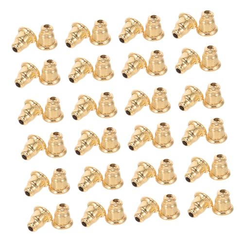 NUOBESTY 100 Stück Ohrstecker Rückseiten Metall Ohrliftstützen für Diy Schmuck Ergonomische und Rutschfeste Ohrstecker für Sicheren Halt von NUOBESTY