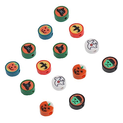 NUOBESTY 100 Stück Polymer Clay Slices mit Halloween Mix Weiche DIY Perlen für Armband Zubehör Langlebige Schmuckperlen für Bastelprojekte und Handgemachte Anhänger NUOBESTY 100 Stück Polymer Clay Slices mit Halloween Mix Weiche DIY Perlen für Armband Zubehör Langlebige Schmuckperlen für Bastelprojekte und Handgemachte Anhänger von NUOBESTY