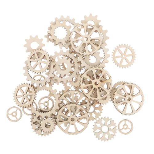 NUOBESTY 100 Stück Puzzle Bastelräder Holzausschnitte, Holzzahnräder Schmuck-Zellenplatte Ausrüstungsaufkleber Steampunk unvollendete Holzverzierungen holz handwerk räder hölzern Beige NUOBESTY 100 Stück Puzzle Bastelräder Holzausschnitte, Holzzahnräder Schmuck-Zellenplatte Ausrüstungsaufkleber Steampunk unvollendete Holzverzierungen holz handwerk räder hölzern Beige von NUOBESTY