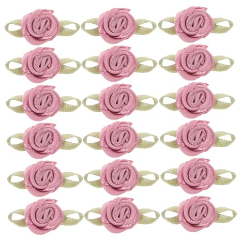 NUOBESTY 100 Stück Satinband Rosen mit Blättern Kleine Stoffblumen für DIY Basteln Handgefertigte Rosenapplikationen für Hochzeitsdekoration Nähen Geschenkverpackung Bastelblumen NUOBESTY 100 Stück Satinband Rosen mit Blättern Kleine Stoffblumen für DIY Basteln Handgefertigte Rosenapplikationen für Hochzeitsdekoration Nähen Geschenkverpackung Bastelblumen von NUOBESTY