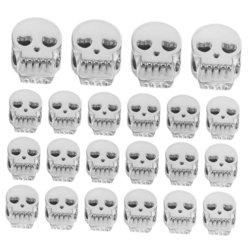 NUOBESTY 100 Stück Schädelperlen Große Spacer Großer Schädelkopf Halloween Perlen für Armbänder Halsketten Ohrringe Schmuckherstellung DIY Basteln Antik Silber NUOBESTY 100 Stück Schädelperlen Große Spacer Großer Schädelkopf Halloween Perlen für Armbänder Halsketten Ohrringe Schmuckherstellung DIY Basteln Antik Silber von NUOBESTY