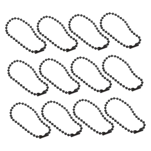 NUOBESTY 100 Stück Schwarze Kugelketten aus Langlebigem Eisen Glatte Oberfläche Rostbeständig für DIY Schmuckherstellung Anhänger Taschen und Bastelprojekte NUOBESTY 100 Stück Schwarze Kugelketten aus Langlebigem Eisen Glatte Oberfläche Rostbeständig für DIY Schmuckherstellung Anhänger Taschen und Bastelprojekte von NUOBESTY