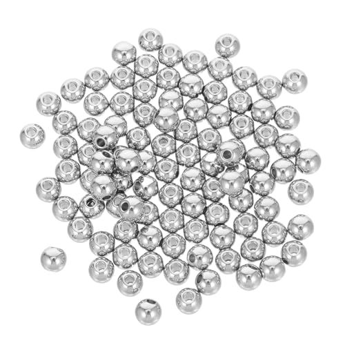 NUOBESTY 100 Stück Spacer Perlen Glatte Runde Metallperlen DIY Schmuck Zubehör für Armbänder Basteln NUOBESTY 100 Stück Spacer Perlen Glatte Runde Metallperlen DIY Schmuck Zubehör für Armbänder Basteln von NUOBESTY