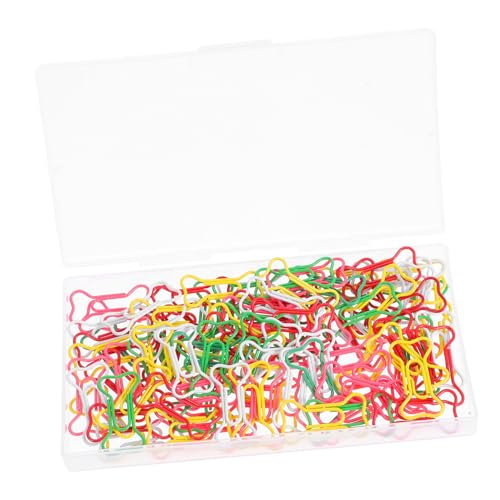 NUOBESTY 100 Stück Teiliges Bunter Kreativer Büroklammern in Knochenform mit Aufbewahrungsbox Stabile Metall-lesezeichenklammern für Büro Schule Notizbücher und Dokumentenorganisation NUOBESTY 100 Stück Teiliges Bunter Kreativer Büroklammern in Knochenform mit Aufbewahrungsbox Stabile Metall-lesezeichenklammern für Büro Schule Notizbücher und Dokumentenorganisation von NUOBESTY