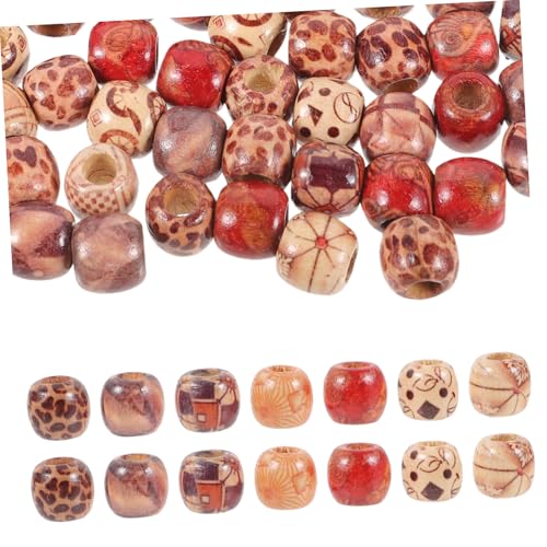NUOBESTY 100 Stück Teiliges Holzperlen Haarschmuck für Zöpfe und Dreadlocks Natürliche Holzkugeln als Afrikanische Haarperlen Vielseitige DIY Haar und Bartaccessoires für Mädchen und NUOBESTY 100 Stück Teiliges Holzperlen Haarschmuck für Zöpfe und Dreadlocks Natürliche Holzkugeln als Afrikanische Haarperlen Vielseitige DIY Haar und Bartaccessoires für Mädchen und von NUOBESTY