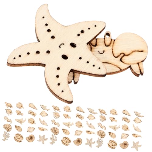 NUOBESTY 100 Stück Teiliges Holzset Meeresbewohner Motive zum Bemalen DIY Holzscheiben mit Delfin Fisch Seestern Muschel Kreative Bastel Holzfiguren für Dekoration NUOBESTY 100 Stück Teiliges Holzset Meeresbewohner Motive zum Bemalen DIY Holzscheiben mit Delfin Fisch Seestern Muschel Kreative Bastel Holzfiguren für Dekoration von NUOBESTY