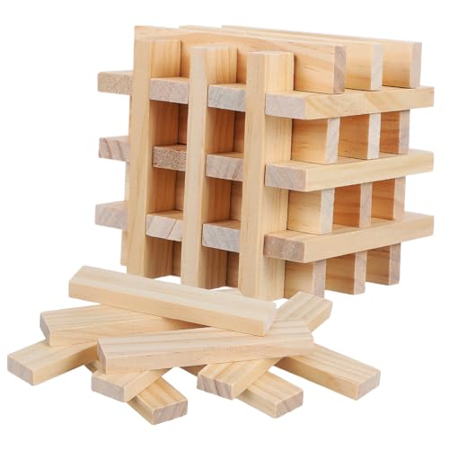 NUOBESTY 100 Stück Teiliges Holzstäbchen für Vorschulkinder und Erwachsene Glatte Sichere Holzplanken für Bauen Räumliches und Entspannendes Freizeitspiel NUOBESTY 100 Stück Teiliges Holzstäbchen für Vorschulkinder und Erwachsene Glatte Sichere Holzplanken für Bauen Räumliches und Entspannendes Freizeitspiel von NUOBESTY
