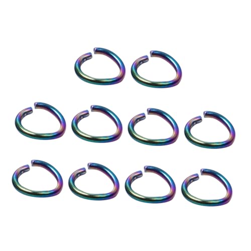 NUOBESTY 100 Stück Teiliges Sprungringe Bunte Offene Verbindungsringe für Schmuckherstellung DIY Armband Halskette Ohrring Zubehör Leicht Kompakt Vielseitig NUOBESTY 100 Stück Teiliges Sprungringe Bunte Offene Verbindungsringe für Schmuckherstellung DIY Armband Halskette Ohrring Zubehör Leicht Kompakt Vielseitig von NUOBESTY