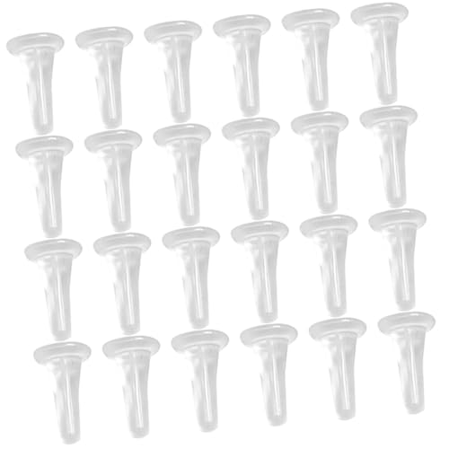 NUOBESTY 100 Stück Transparente Weiche Kunststoff Ohrring Stopper Rutschfeste Ohrstecker Verschlüsse Hypoallergene Earring Backings für Damen und DIY Schmuckzubehör NUOBESTY 100 Stück Transparente Weiche Kunststoff Ohrring Stopper Rutschfeste Ohrstecker Verschlüsse Hypoallergene Earring Backings für Damen und DIY Schmuckzubehör von NUOBESTY