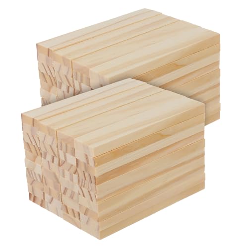 NUOBESTY 100 Stück Unfertige Holzstäbe Robuste Bausteine für DIY Kunstprojekte Holzbausteine für Gruppenaktivitäten und Klassenräume NUOBESTY 100 Stück Unfertige Holzstäbe Robuste Bausteine für DIY Kunstprojekte Holzbausteine für Gruppenaktivitäten und Klassenräume von NUOBESTY