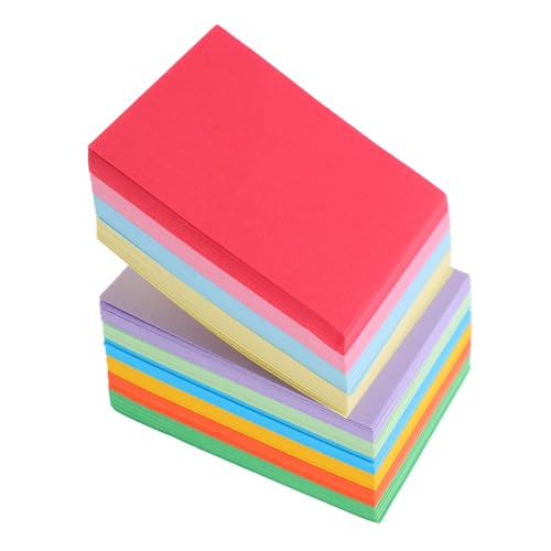 NUOBESTY 1000 Stück Doppelseitiges Origami Papier Bunte Bastelpapierbögen für Diy Kunstprojekte Scrapbooking und Kreative Dekorationen für Unterwegs und Feierlichkeiten von NUOBESTY