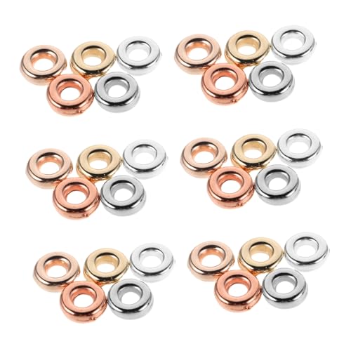 NUOBESTY 1000 Stück Flache Runde Spacer Perlen Metall Ccb Material Für DIY Schmuckherstellung Armbänder Halsketten Ohrringe Bastelzubehör In Farben NUOBESTY 1000 Stück Flache Runde Spacer Perlen Metall Ccb Material Für DIY Schmuckherstellung Armbänder Halsketten Ohrringe Bastelzubehör In Farben von NUOBESTY