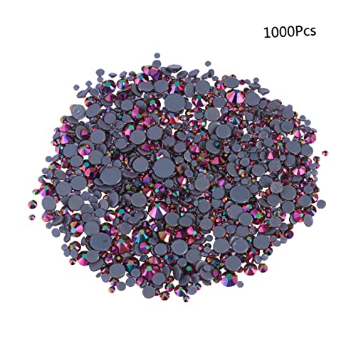 NUOBESTY 1000 Stück Halbe Kristallglasperlen mit Flacher Rückseite Bunte DIY Bastelperlen für Kreative Projekte für Schmuckherstellung und Basteln NUOBESTY 1000 Stück Halbe Kristallglasperlen mit Flacher Rückseite Bunte DIY Bastelperlen für Kreative Projekte für Schmuckherstellung und Basteln von NUOBESTY