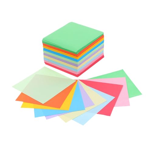 NUOBESTY 1000 Stück Origami Papier Doppelseitiges Bastelpapier Bunten Farben für Diy Projekte Kartenherstellung Scrapbooking und Kreative Kunstaktivitäten von NUOBESTY