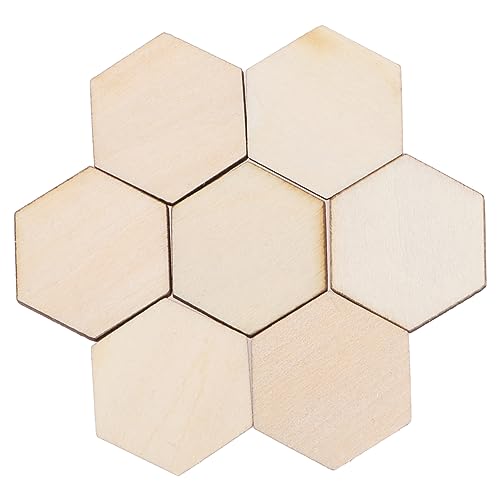 NUOBESTY 100Stück Sechseckige Holzformen Hochwertigem Holz DIY Dekorationen für Hochzeit und Weihnachten Vielseitige Bastelideen für Projekte NUOBESTY 100Stück Sechseckige Holzformen Hochwertigem Holz DIY Dekorationen für Hochzeit und Weihnachten Vielseitige Bastelideen für Projekte von NUOBESTY