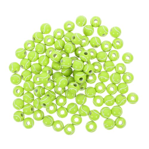NUOBESTY 100Stücke DIY Tennisperlen Acryl Schmuckzubehör Grün Große für Armband und Halskettenherstellung Langlebig und Vielseitig für Bastelprojekte von NUOBESTY