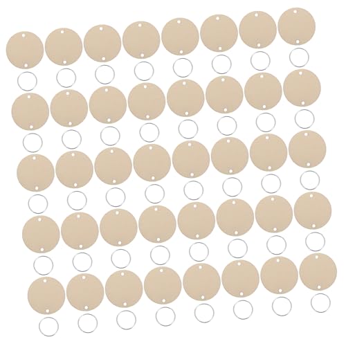 NUOBESTY 100Stücke Runde Holzscheiben mit Löchern und Eisenringen für Kalender Geburtstagsetiketten und Bastelprojekte für DIY Ideen und Familienkalendergestaltung NUOBESTY 100Stücke Runde Holzscheiben mit Löchern und Eisenringen für Kalender Geburtstagsetiketten und Bastelprojekte für DIY Ideen und Familienkalendergestaltung von NUOBESTY