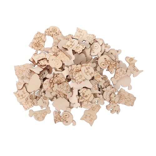 NUOBESTY 100Stücke Tierförmige Holz Ausschnitte für DIY Malprojekte Unvollendete Holzverzierungen für Kreative Bastelideen und Partys für Erwachsene NUOBESTY 100Stücke Tierförmige Holz Ausschnitte für DIY Malprojekte Unvollendete Holzverzierungen für Kreative Bastelideen und Partys für Erwachsene von NUOBESTY