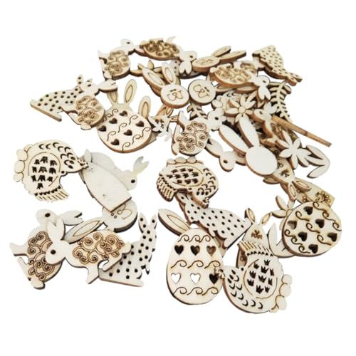NUOBESTY 100Stücke Unvollendete Holzausschnitte für DIY Projekte Gemischte Designs Holzfarbe für Basteln Dekoration Geschenkanhänger und Partyschilder NUOBESTY 100Stücke Unvollendete Holzausschnitte für DIY Projekte Gemischte Designs Holzfarbe für Basteln Dekoration Geschenkanhänger und Partyschilder von NUOBESTY
