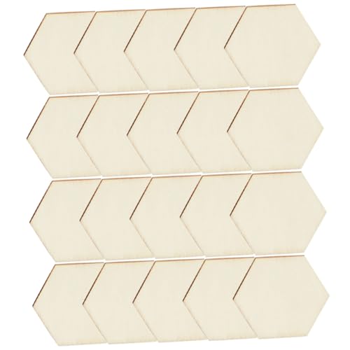NUOBESTY 100stücke Unverarbeitete Holzstücke Sechseckige Geformte Holzplatten Diy Holzplatten Für Heimwerker Bastelmaterial NUOBESTY 100stücke Unverarbeitete Holzstücke Sechseckige Geformte Holzplatten Diy Holzplatten Für Heimwerker Bastelmaterial von NUOBESTY