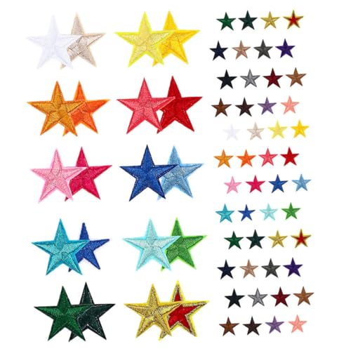NUOBESTY 102 Stück Teiliges Bunter Stern Applikationen Aufbügelbare Flicken für Diy Kleidung Rucksäcke und Hüte Kreative Reparatur Patches mit Detaillierter Stickerei NUOBESTY 102 Stück Teiliges Bunter Stern Applikationen Aufbügelbare Flicken für Diy Kleidung Rucksäcke und Hüte Kreative Reparatur Patches mit Detaillierter Stickerei von NUOBESTY