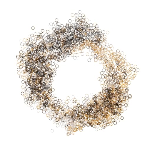 NUOBESTY 10Er-Packungen Metall Biegeringe Schmuckverbinder DIY Schmuckherstellung Vielseitige Jump Ringe für Halsketten Armbänder Ohrringe und Haarclips NUOBESTY 10Er-Packungen Metall Biegeringe Schmuckverbinder DIY Schmuckherstellung Vielseitige Jump Ringe für Halsketten Armbänder Ohrringe und Haarclips von NUOBESTY