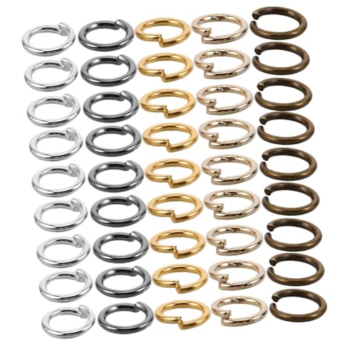 NUOBESTY 10Er-Packungen Metall Jump Ringe Biegeringe DIY Schmuckverbinder für Halsketten Ohrringe Armband Reparatur Bunte Farben pro Packung NUOBESTY 10Er-Packungen Metall Jump Ringe Biegeringe DIY Schmuckverbinder für Halsketten Ohrringe Armband Reparatur Bunte Farben pro Packung von NUOBESTY