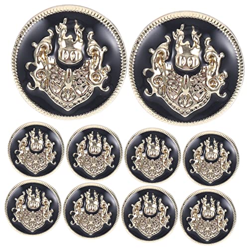 NUOBESTY Nähset Mit Metallknöpfen Messing-ersatzknöpfe Für Kleidung Für Hüte Gürtel Und Mehr Retro-verzierungen von NUOBESTY
