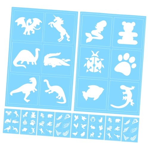 NUOBESTY 10St kinderschminken schablonen kinderschminke vorlagen Schminkschablonen wiederverwendbare Decklack Gesichts-Tattoo-Schablonen Bastel-Malschablonen aushöhlen PVC NUOBESTY 10St kinderschminken schablonen kinderschminke vorlagen Schminkschablonen wiederverwendbare Decklack Gesichts-Tattoo-Schablonen Bastel-Malschablonen aushöhlen PVC von NUOBESTY