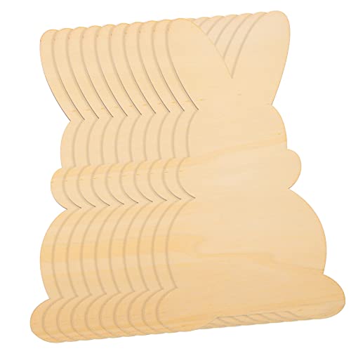 NUOBESTY 10Stücke DIY Osterhasen Holzscheiben Blanko Holz Cutouts für Bastelprojekte für Erwachsene Hochwertigem Holzmaterial Osterdekoration NUOBESTY 10Stücke DIY Osterhasen Holzscheiben Blanko Holz Cutouts für Bastelprojekte für Erwachsene Hochwertigem Holzmaterial Osterdekoration von NUOBESTY