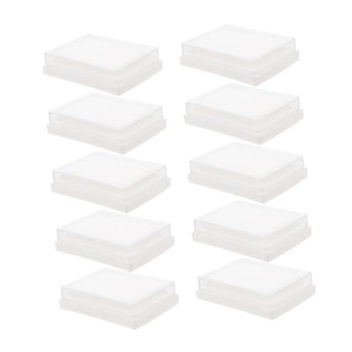 NUOBESTY 10Stücke DIY Stempelkissen Leere Fingerabdruck Tintenkissen für Bastelprojekte Waschbare Schwämme für Scrapbooking von NUOBESTY