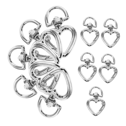 NUOBESTY 10Stücke Herzförmige Feder Schlüsselanhänger Robuster D Förmiger Karabinerhaken Langlebiger Metallverschluss für DIY Projekte Taschen Schlüssel und Bastelarbeiten NUOBESTY 10Stücke Herzförmige Feder Schlüsselanhänger Robuster D Förmiger Karabinerhaken Langlebiger Metallverschluss für DIY Projekte Taschen Schlüssel und Bastelarbeiten von NUOBESTY