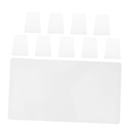 NUOBESTY 10Stücke PVC Stift Vorlage Transparentes Zeichenbrett für Zeichnungspad zur Künstlerischer Fähigkeiten Langlebig und Wiederverwendbar NUOBESTY 10Stücke PVC Stift Vorlage Transparentes Zeichenbrett für Zeichnungspad zur Künstlerischer Fähigkeiten Langlebig und Wiederverwendbar von NUOBESTY