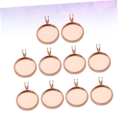 NUOBESTY 10stücke Trays Pendants Für Schmuckherstellung -förmige Mit Innenfläche Kreative Kupfer-tray Pendants Roségold Für Foto Und Resin-schmuckdesigns NUOBESTY 10stücke Trays Pendants Für Schmuckherstellung -förmige Mit Innenfläche Kreative Kupfer-tray Pendants Roségold Für Foto Und Resin-schmuckdesigns von NUOBESTY