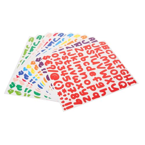 NUOBESTY 12 Blatt Diy Buchstaben und Zahlen Aufkleber Selbstklebende Dekorative Sticker für Scrapbooking Tassen Handwerk und Kreative NUOBESTY 12 Blatt Diy Buchstaben und Zahlen Aufkleber Selbstklebende Dekorative Sticker für Scrapbooking Tassen Handwerk und Kreative von NUOBESTY